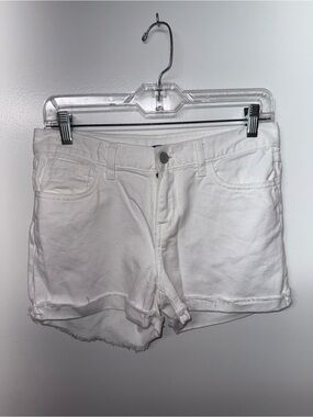 White Women's Denim Shorts - Classic Summer Style